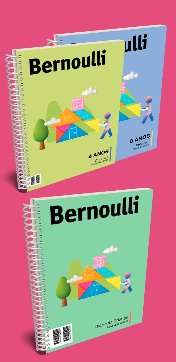 Todos os livros do material didático do Colégio Bernoulli para a Educação Infantil.